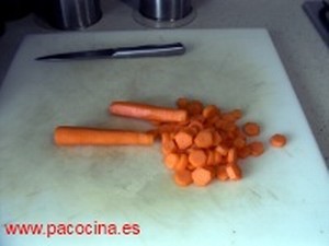 Cortar zanahoria