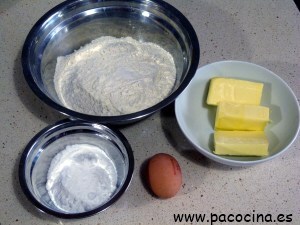 Galletas fáciles de mantequilla ingredientes