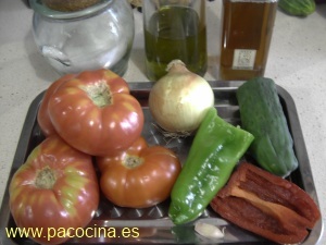 Gazpacho ingredientes