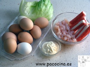 Huevos rellenos de mar ingredientes