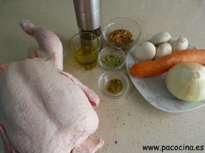 Pollo a la mostaza, asado al estilo francés ingredientes
